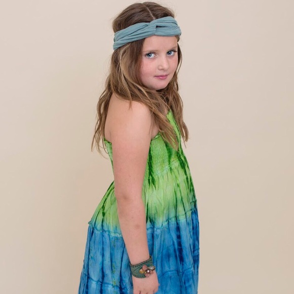 Tie Dye Halter Dress - Picture 1 of 7